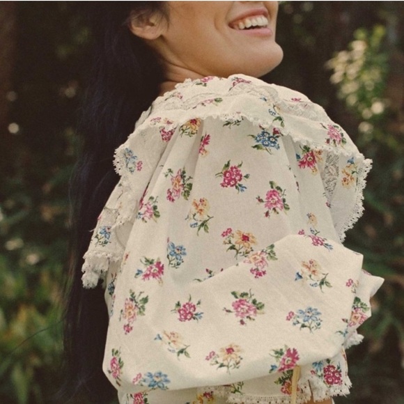 DOEN Lucretia Floral Dress Size L NWT - Picture 4 of 16